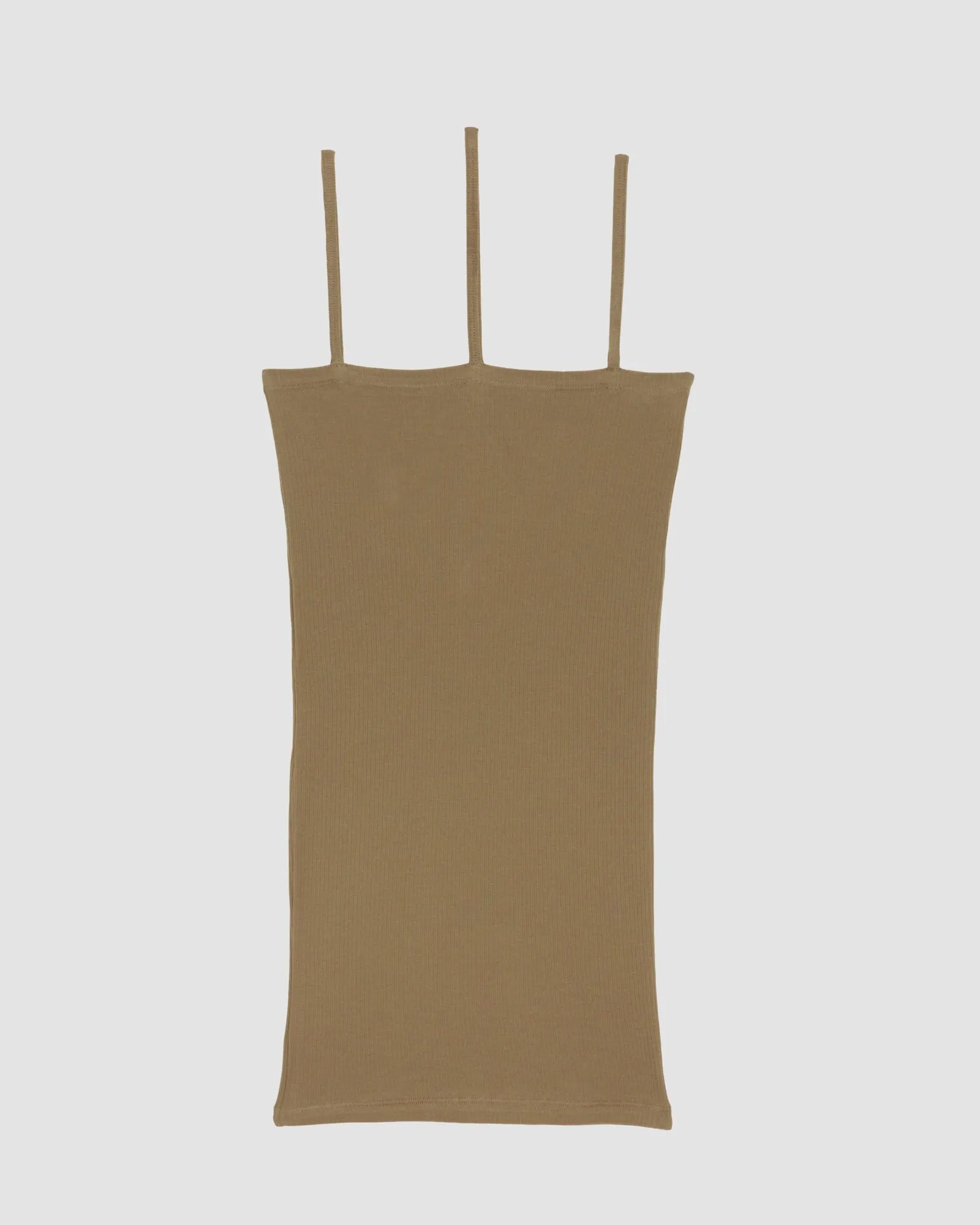 Nida Tank - Organic Cotton Rib - Jade Brown