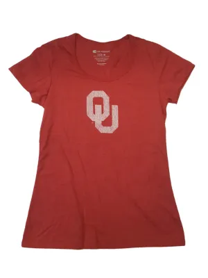 Oklahoma Sooners Colosseum WOMENS Washed Out Maroon Scoop Neck T-Shirt (M)
