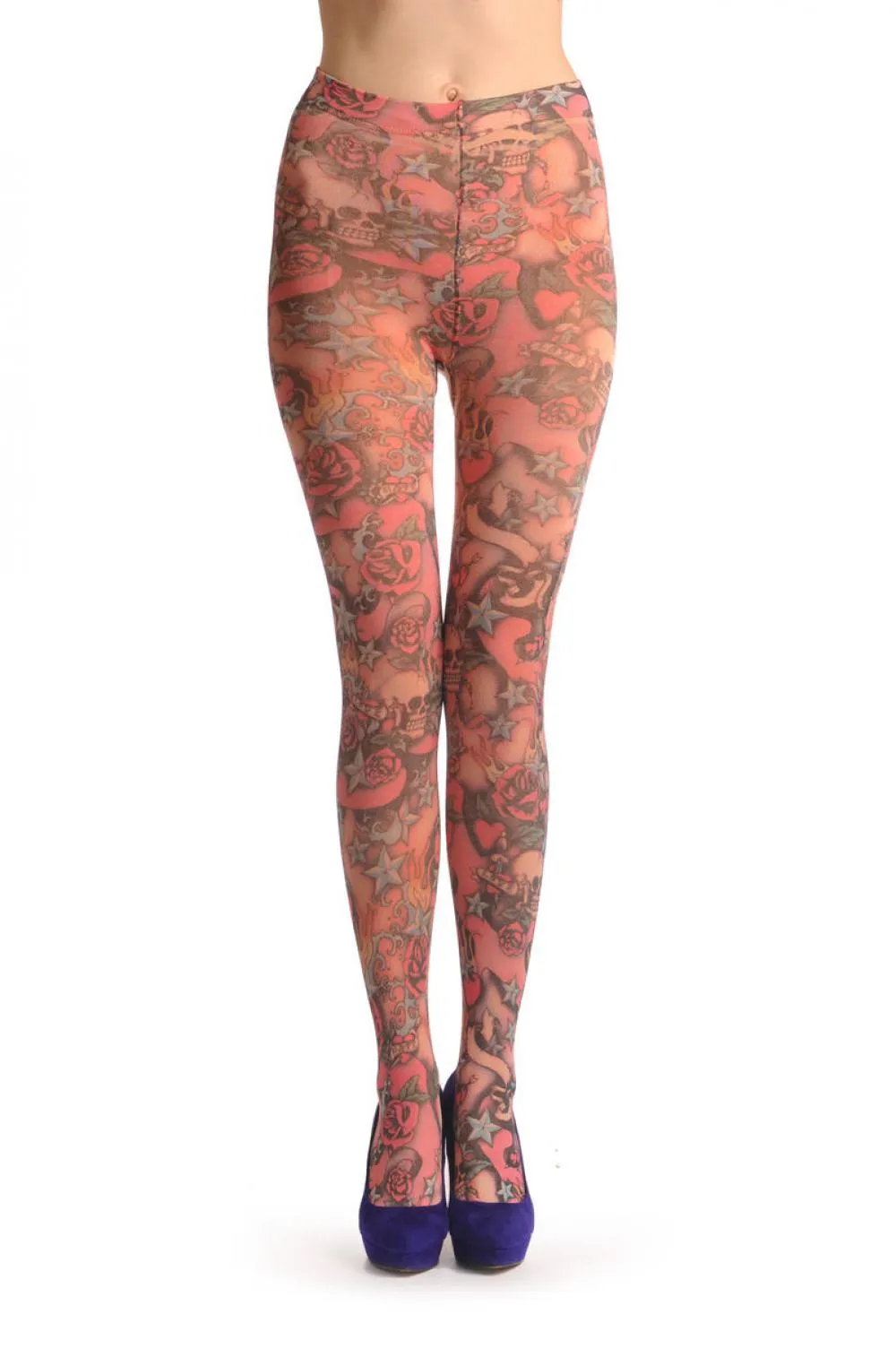 Pink Skulls & Roses Warm Winter Fleece 500 Den