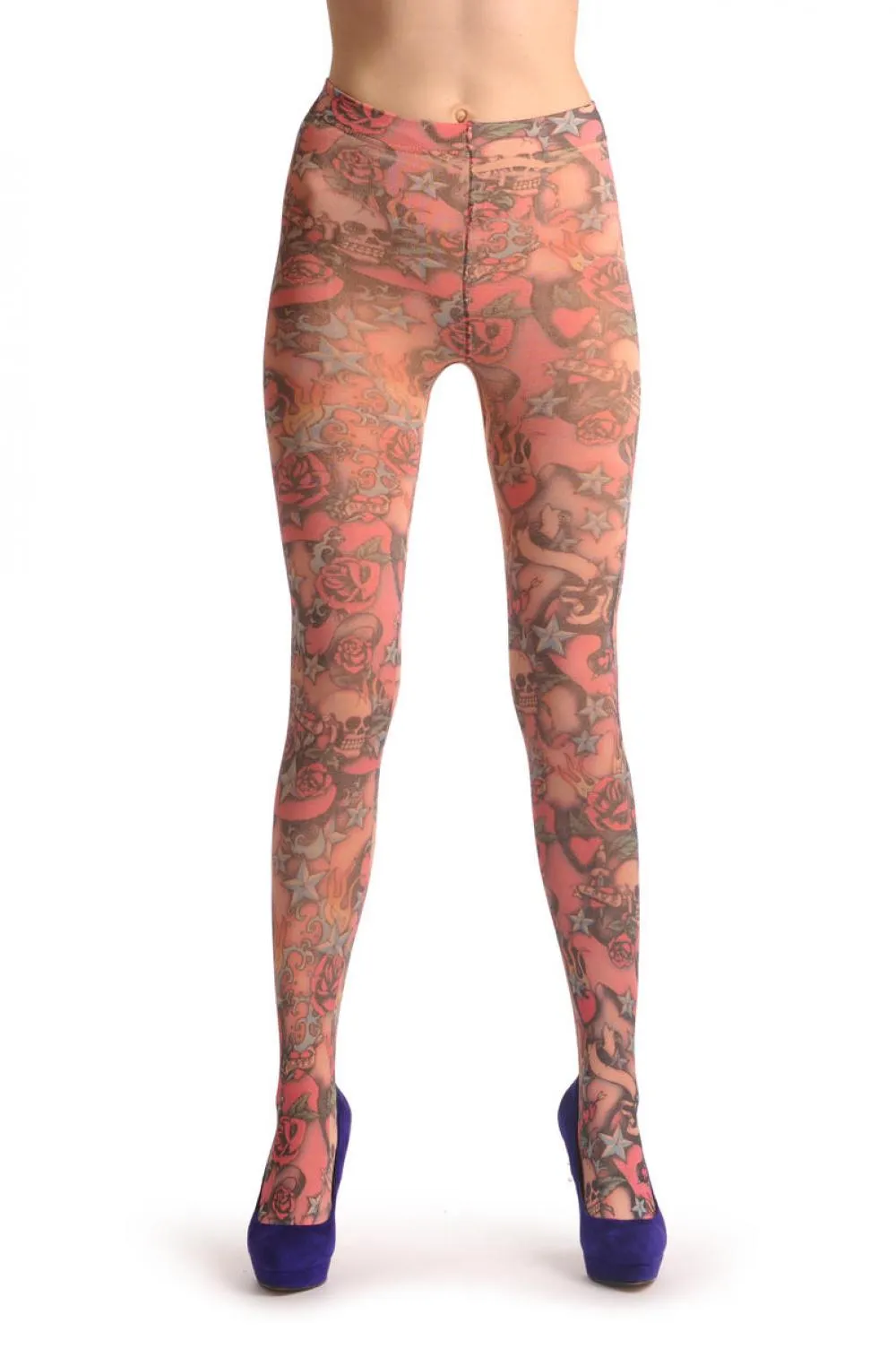 Pink Skulls & Roses Warm Winter Fleece 500 Den