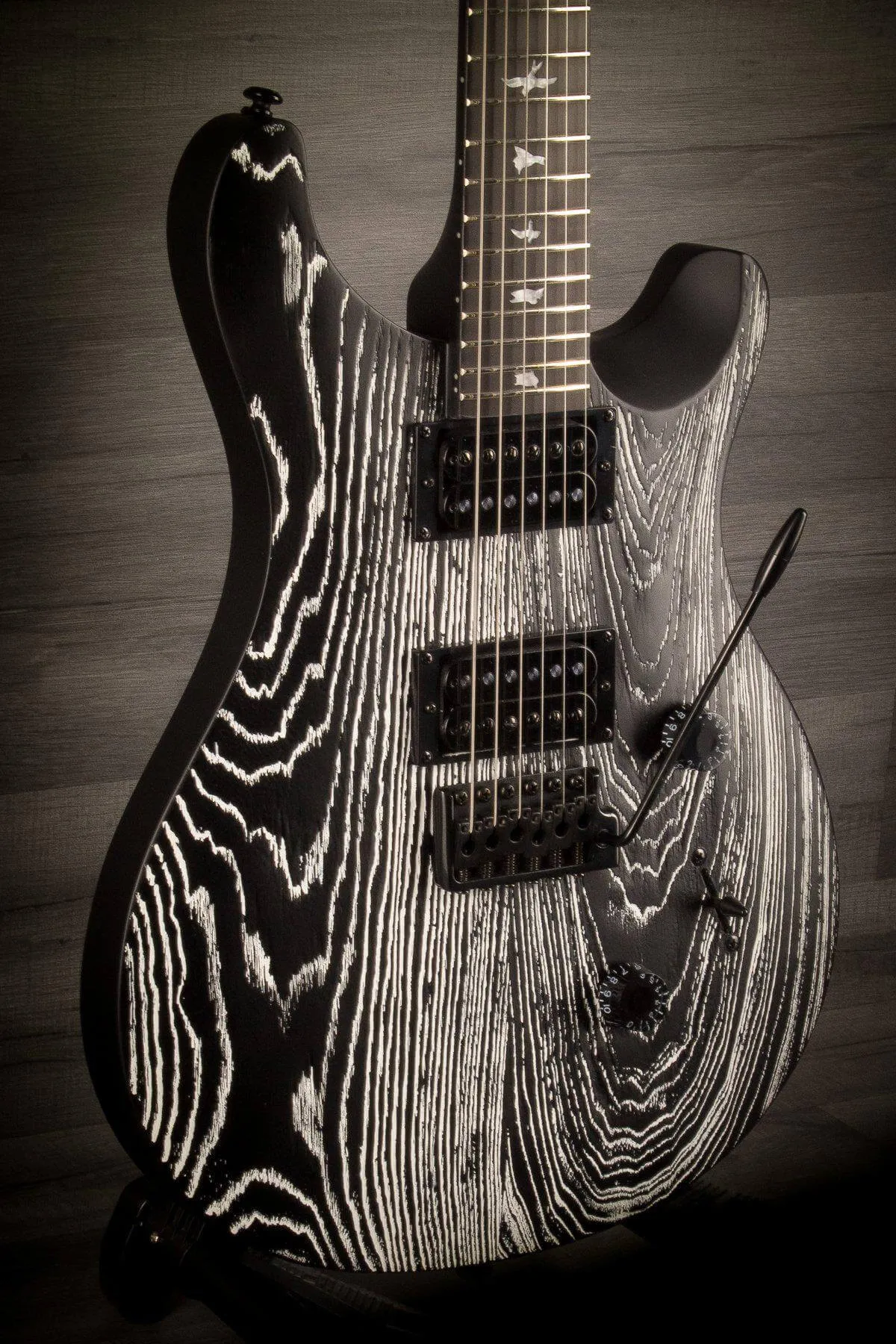 PRS SE Custom 24 Swamp Ash Sand Blasted Frozen Charcoal