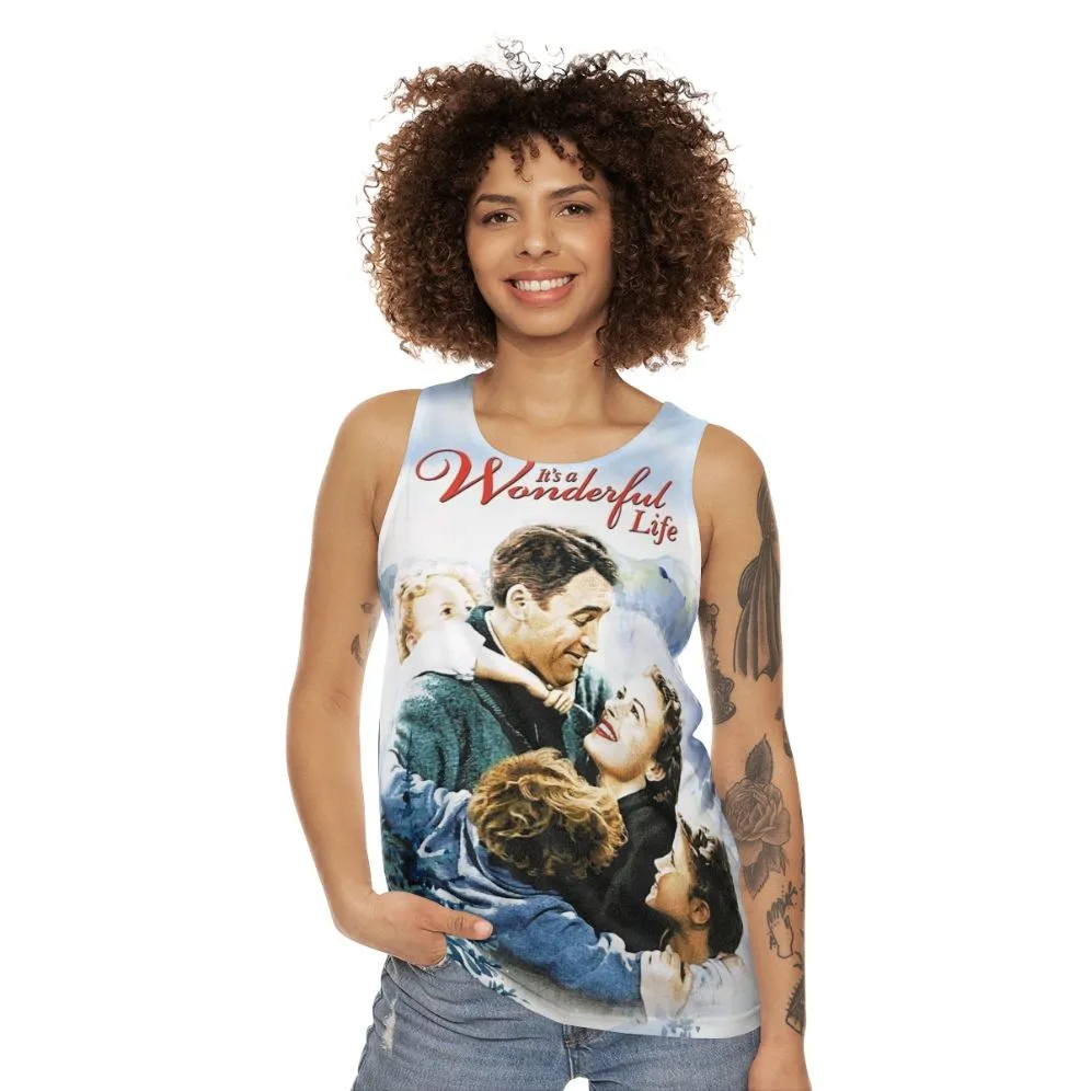 "Its a Wonderful Life Christmas Movie Unisex Tank Top"