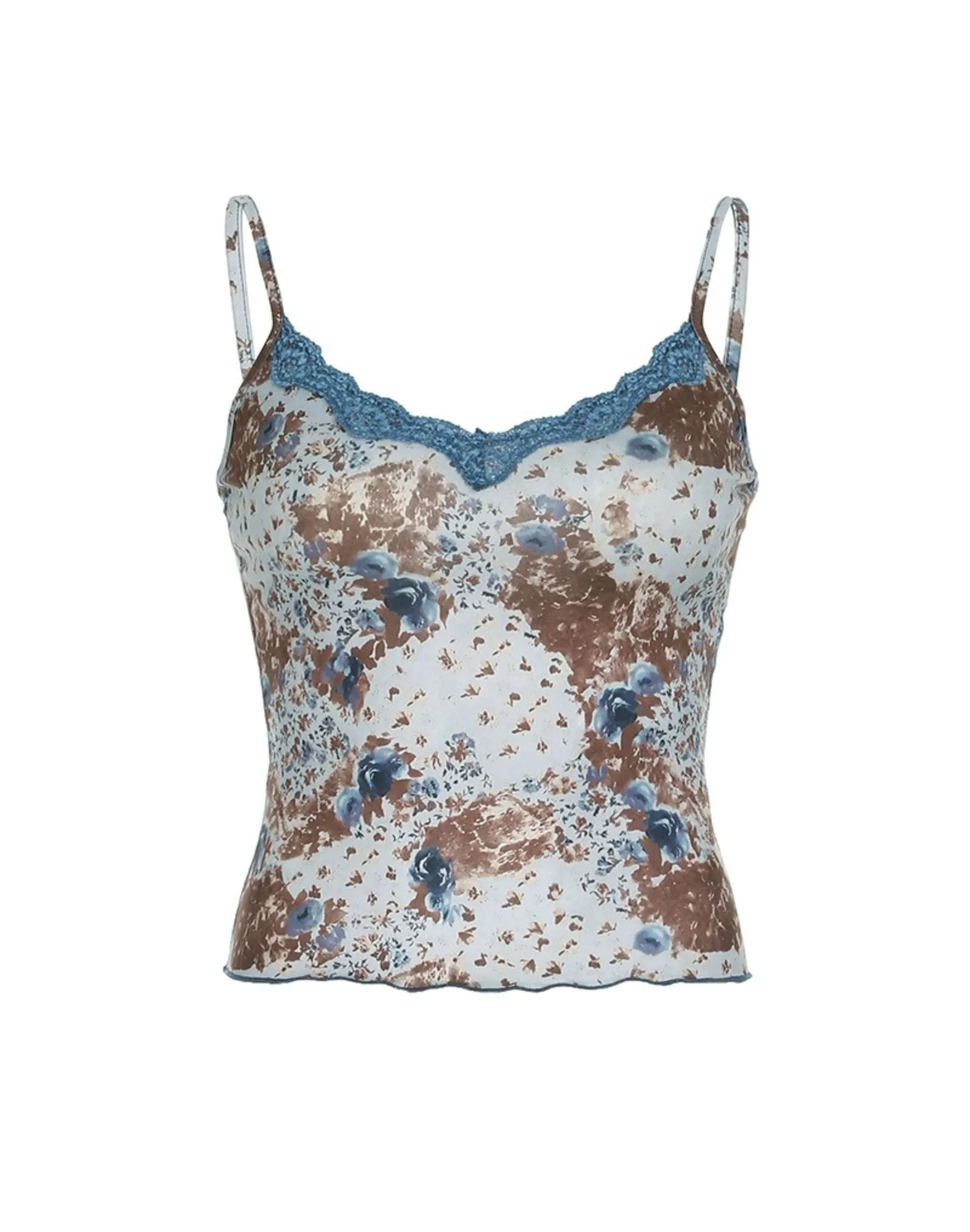 Serenity Lace Vintage Print Top