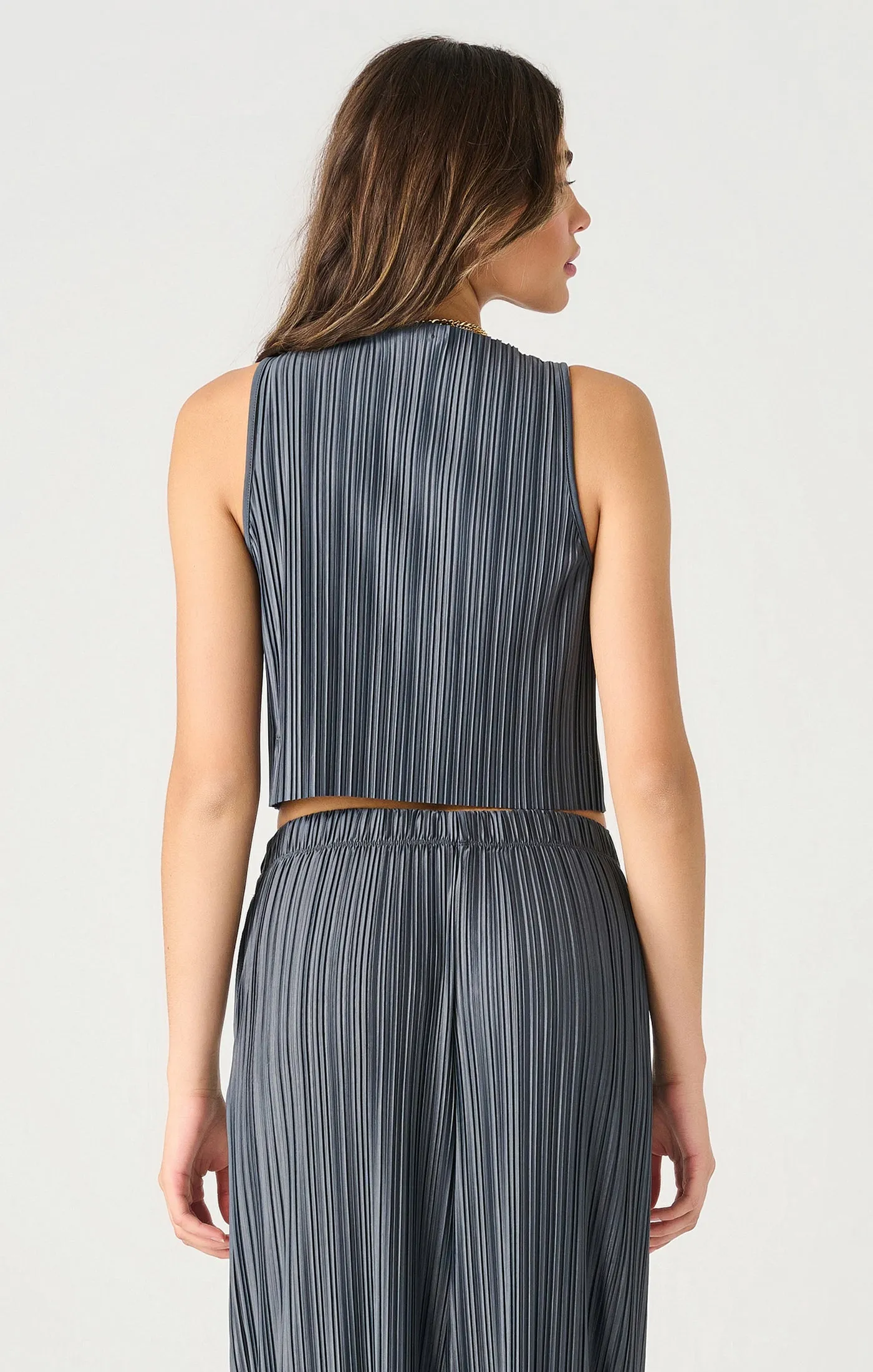 Short Sleeve Pleated Top
