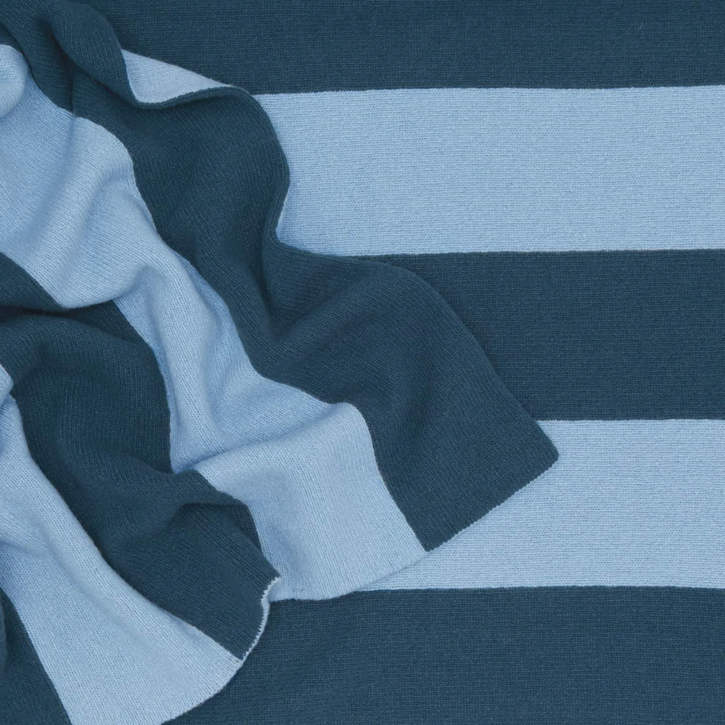 Simple Striped Throw - Sky/Peacock