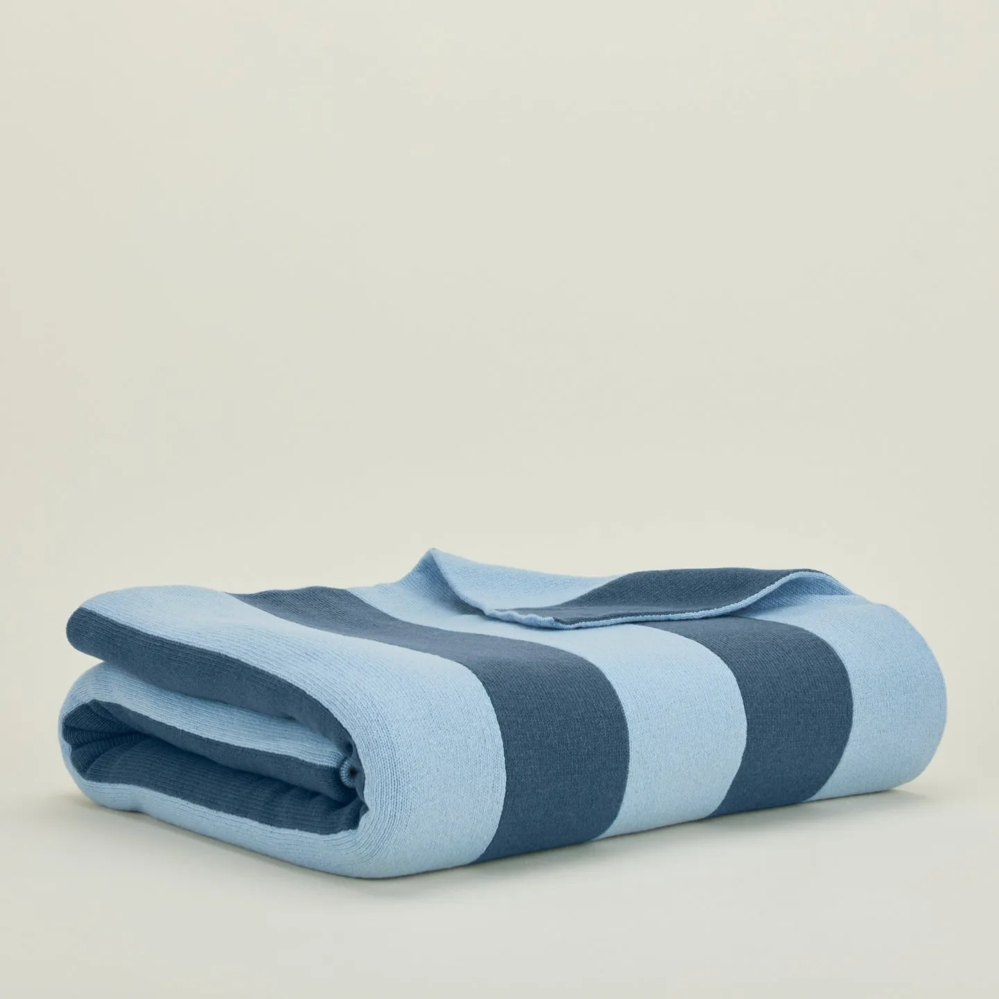 Simple Striped Throw - Sky/Peacock