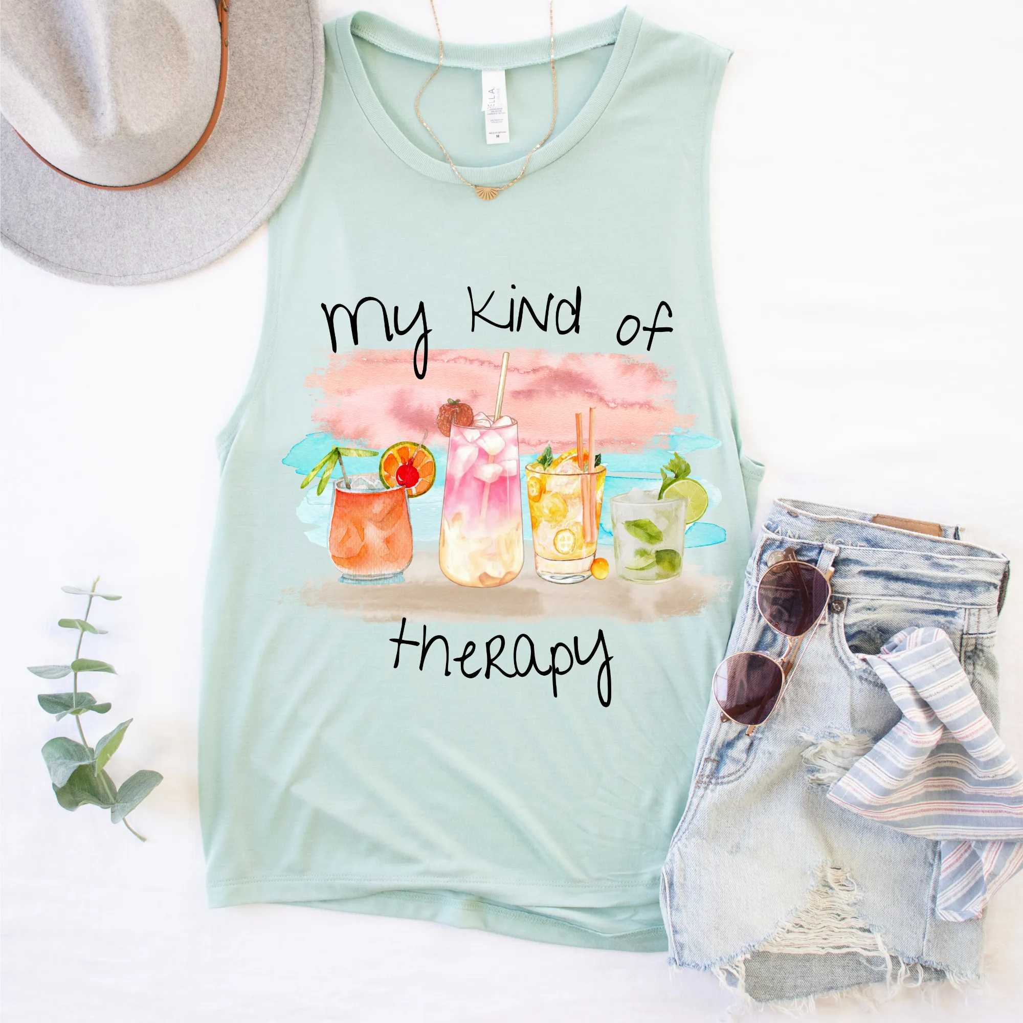 Spring or Summer Tank Top, My Kind Of Therapy Tank, Mother's Day Gift for Mom, Spring Break Tank