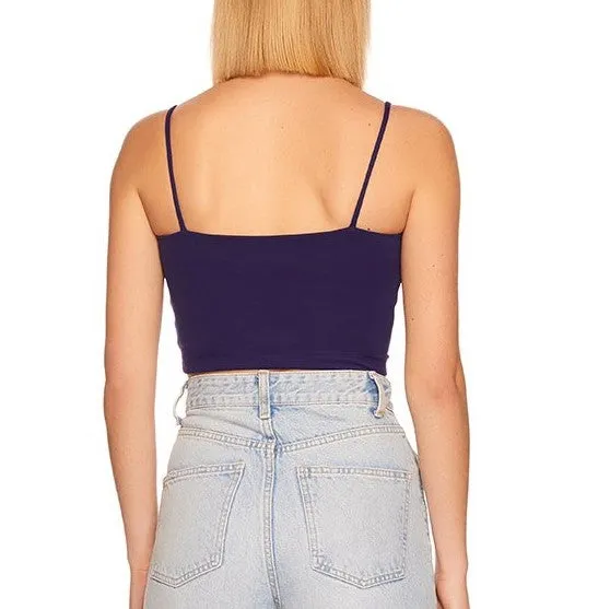 String Crop Top - Sea Deep.