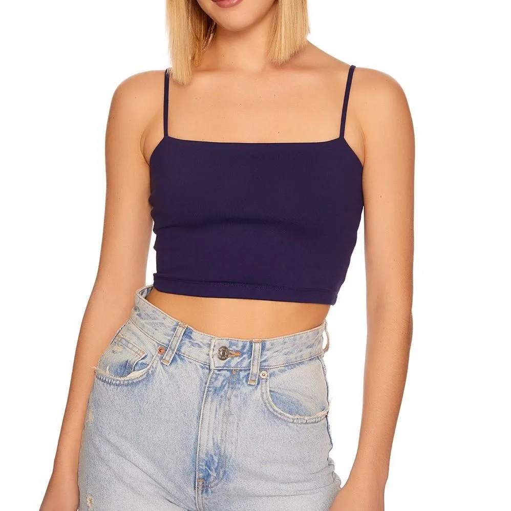 String Crop Top - Sea Deep.