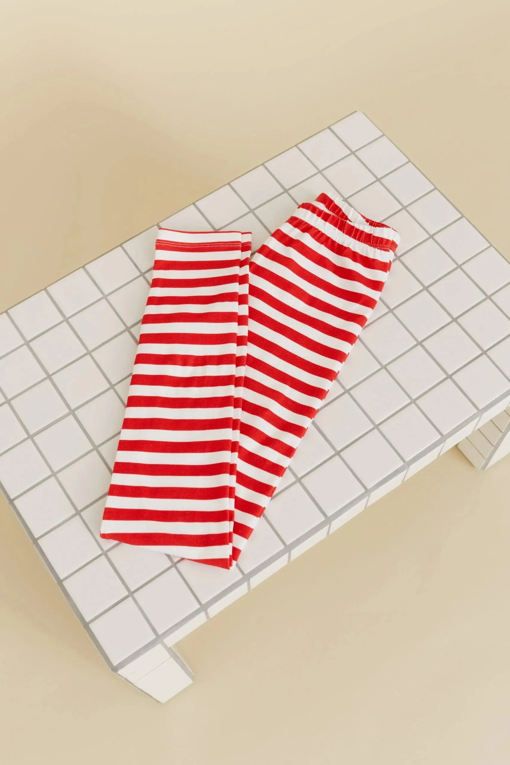 Striped Leggings (Red)