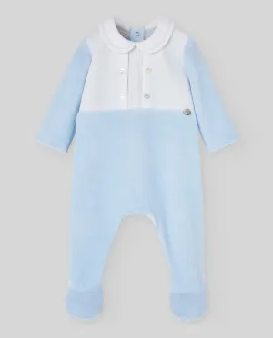 Ternura Pleated Button Top Footie