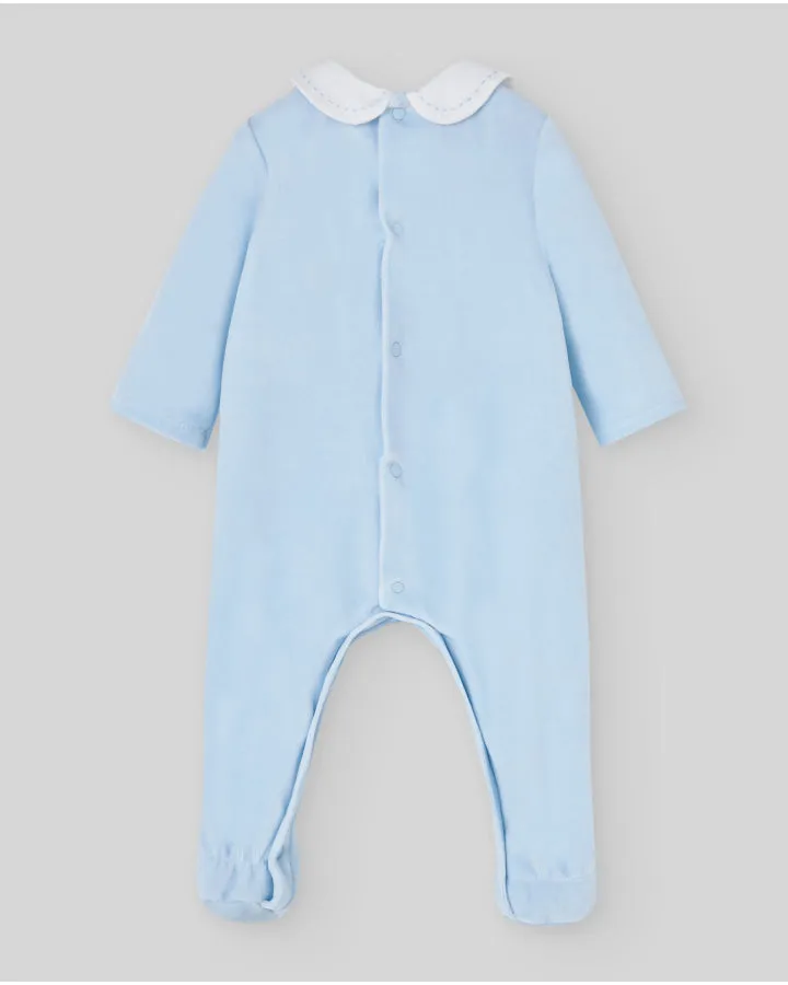 Ternura Pleated Button Top Footie