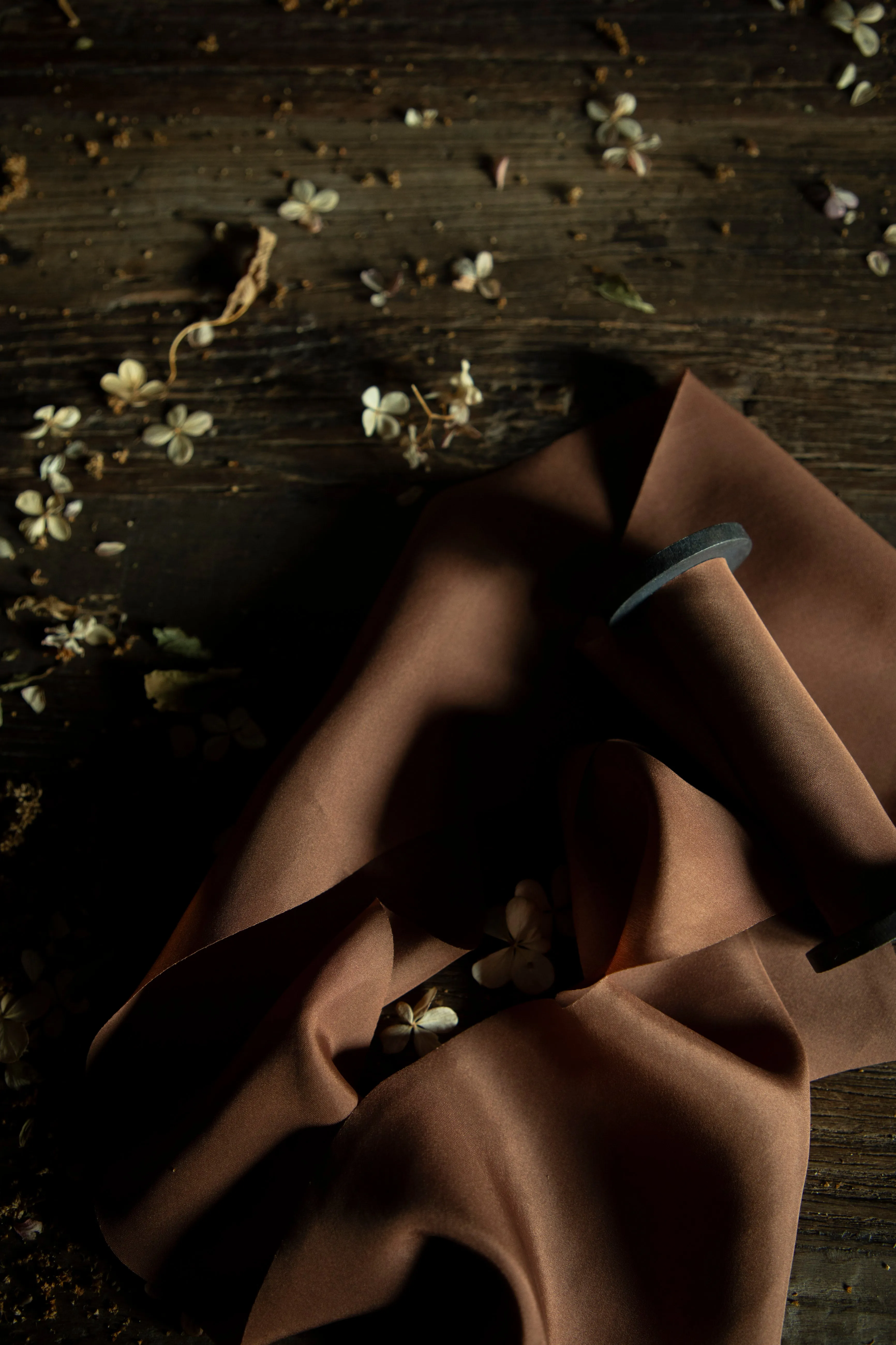 Terracotta Silk Ribbon