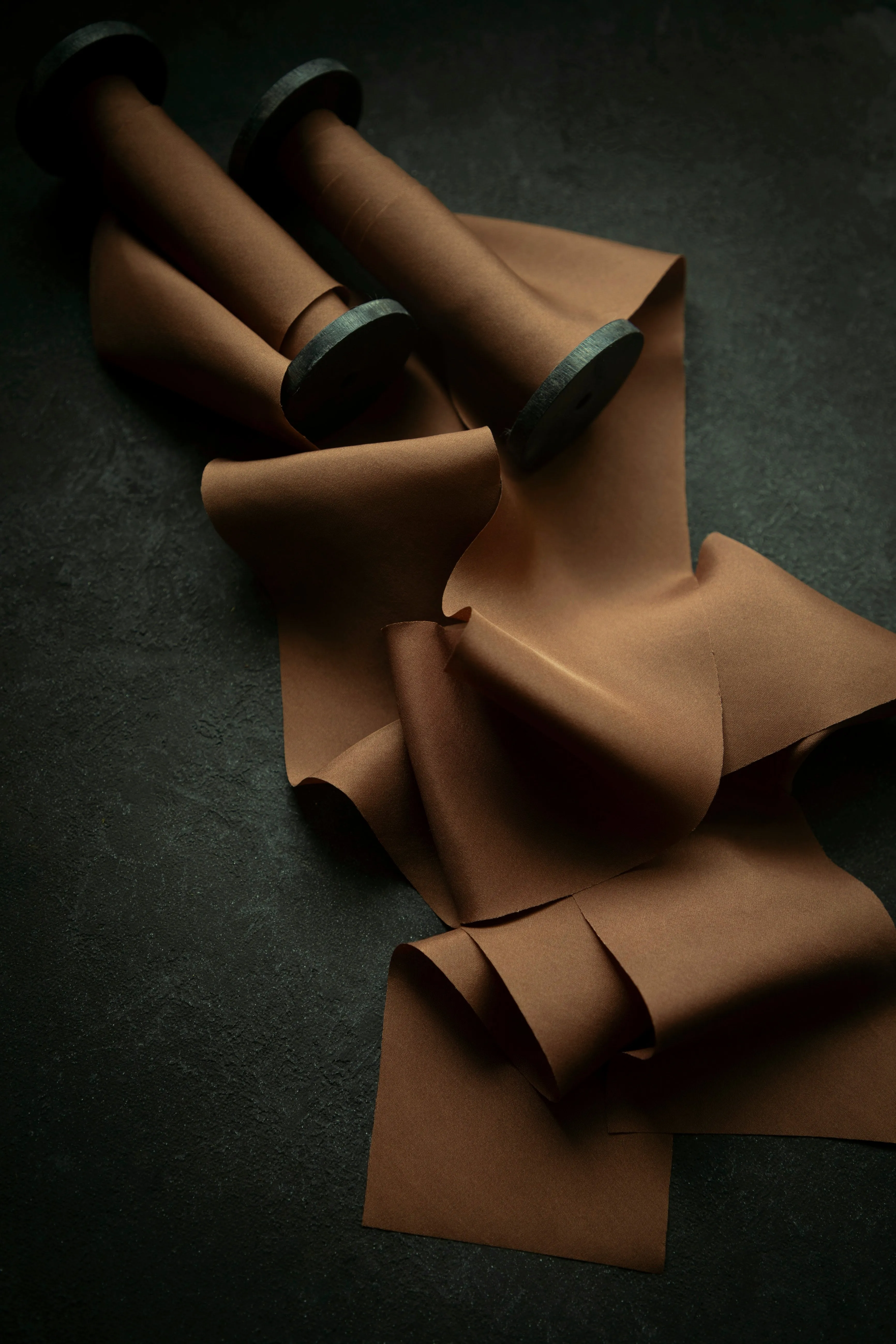 Terracotta Silk Ribbon