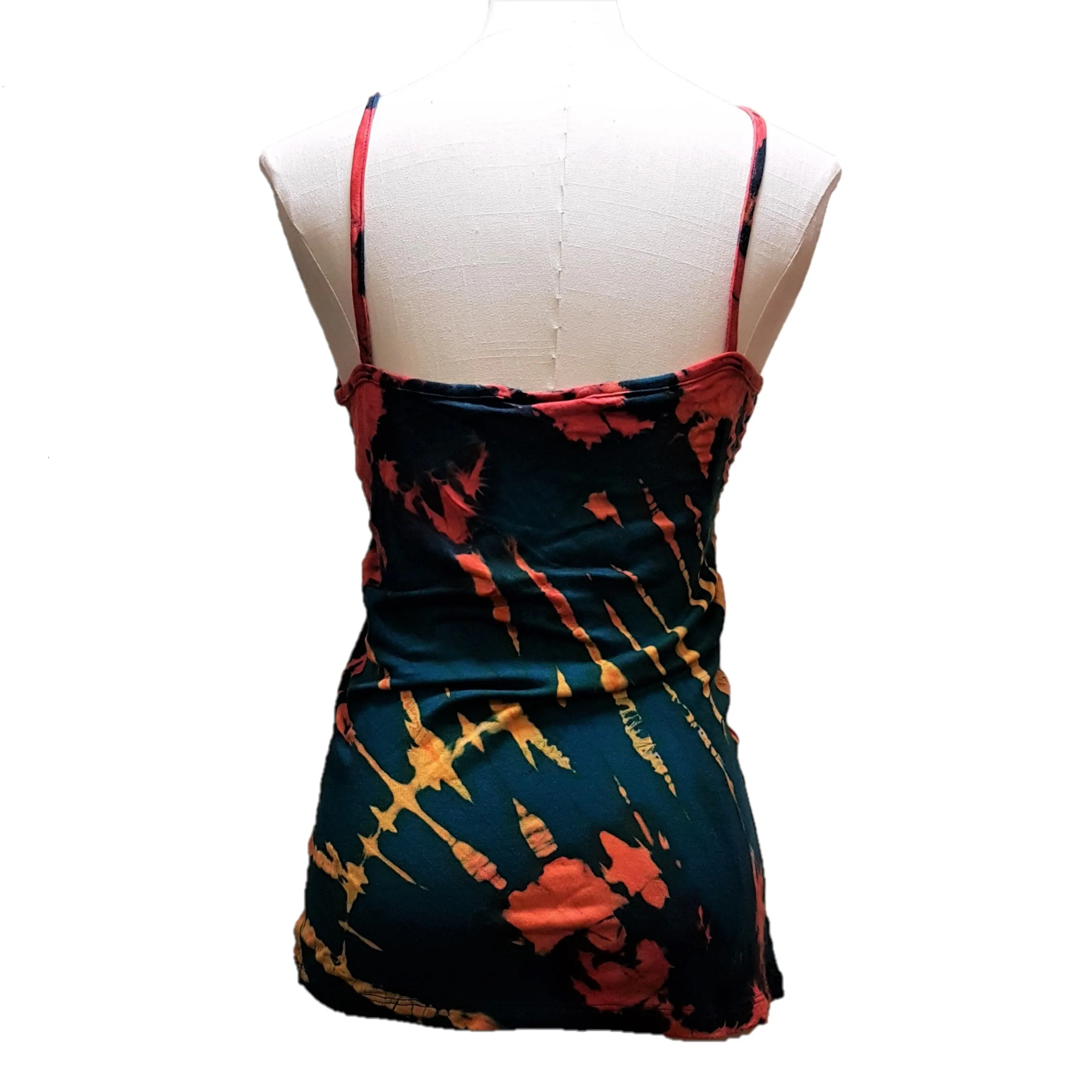 Tie-Dye Spaghetti Strap Tank Vest