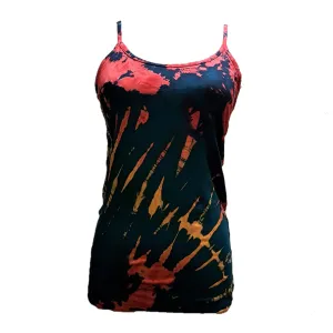 Tie-Dye Spaghetti Strap Tank Vest
