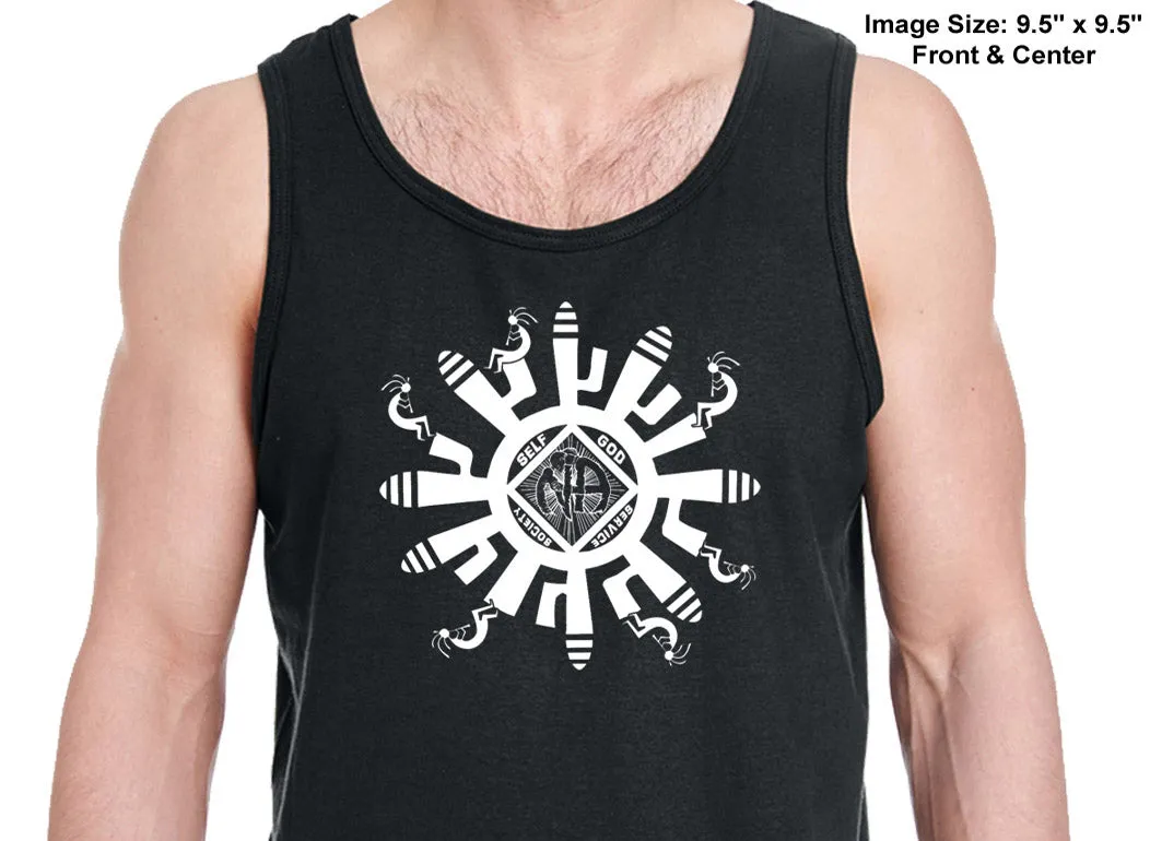 utt- Kokopelli Symbol Unisex Tank Tops
