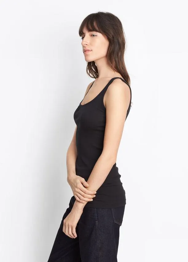 Vince - Scoop Neck Tank Black