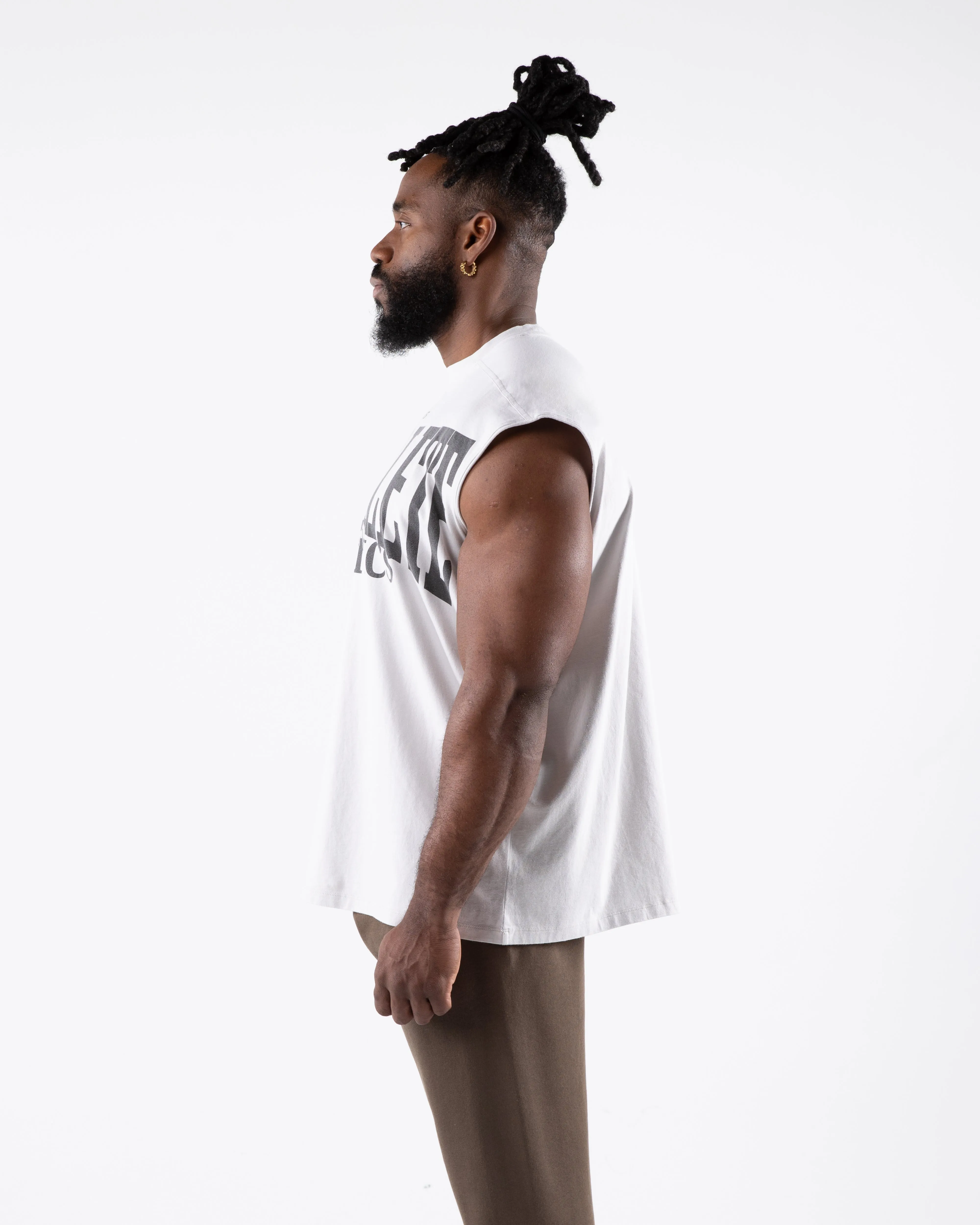 Vintage Muscle Tank - Silver Sky
