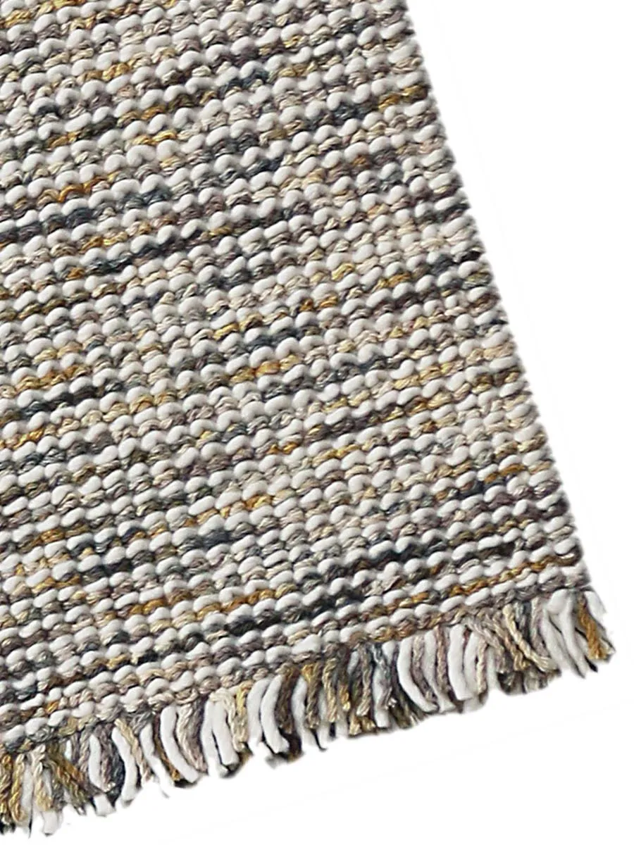 Vivid Modern Gold Hand-Woven Rug 2'x3'