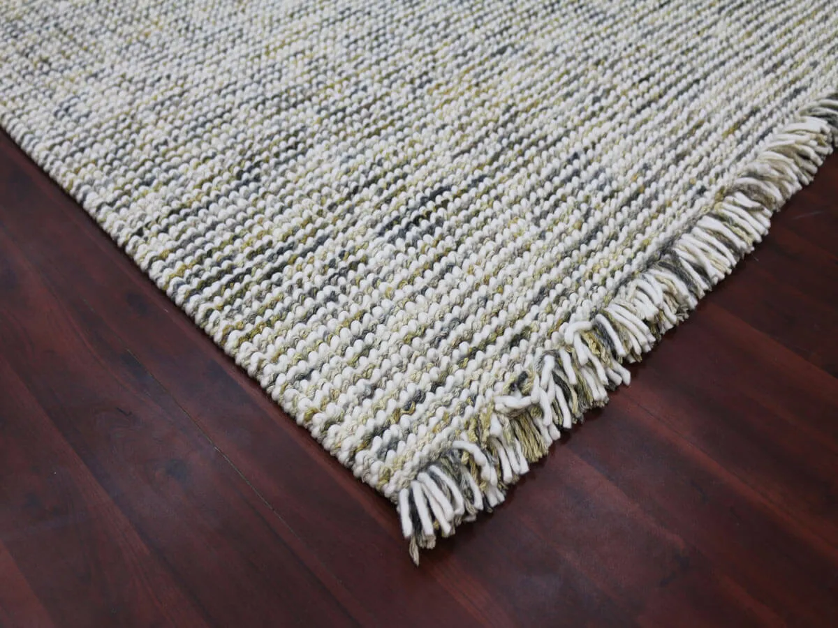 Vivid Modern Gold Hand-Woven Rug 2'x3'