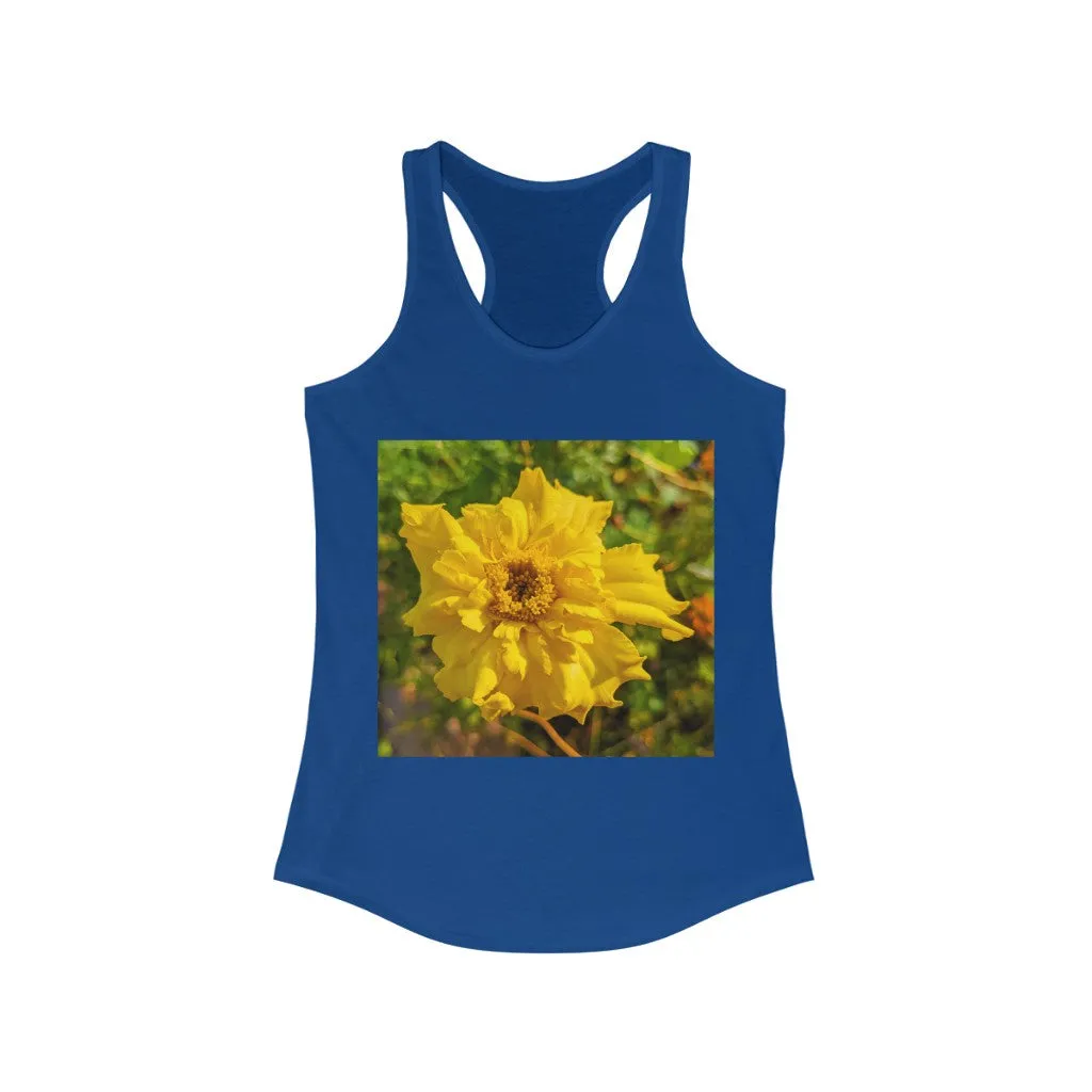 Yellow Flower Women's Ideal Racerback Tank